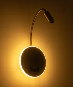 GLOBOSTAR® GOOSE 61697 Μοντέρνο Φωτιστικό Τοίχου - Απλίκα Ξενοδοχείου Reading Light με Φορτιστή USB 3A LED 6W 600lm 36° & 360° AC 220-240V IP20 Θερμό Λευκό 2700K - Bridgelux COB Chip & TÜV SÜD Driver - Χρυσό Βούρτσας - Μ15.5 x Π22.5 x Υ30cm - 3 Χρόνια Εγγύηση 18 61697 8