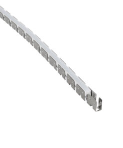 GLOBOSTAR® NEONPRO 61698 Εύκαμπτη Βάση Στήριξης Ειδική για την σειρά Neon Flex Neonpro - Νίκελ Χρώμιο - Μ1000 x Π0.7 x Υ1.2cm - Ρολό 10 Μέτρων 15 61698 6