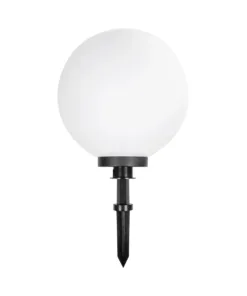 Alternative view of GLOBOSTAR® AGROS 61709 Φωτιστικό Κήπου / Καρφωτό με Ντουί 1 x E27 AC 220-240V Αδιάβροχο IP65 - Λευκό & Μάυρο - Μ40 x Π40 x Υ74cm