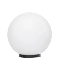 GLOBOSTAR® AGROS 61710 Φωτιστικό Κήπου με Ντουί 1 x E27 AC 220-240V Αδιάβροχο IP65 - Λευκό & Μάυρο - Μ30 x Π30 x Υ32cm 10 61710 4