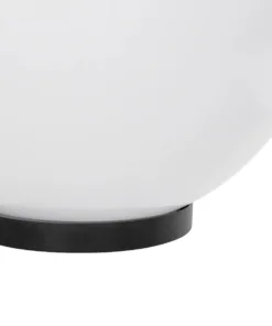 GLOBOSTAR® AGROS 61710 Φωτιστικό Κήπου με Ντουί 1 x E27 AC 220-240V Αδιάβροχο IP65 - Λευκό & Μάυρο - Μ30 x Π30 x Υ32cm 11 61710 5