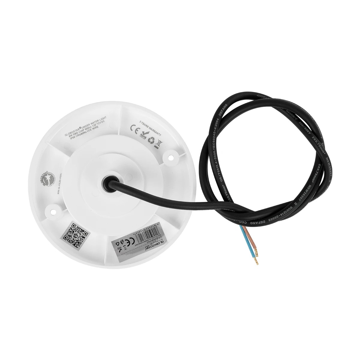 GLOBOSTAR® POOLARTY 61715 Υποβρύχιο Φωτιστικό για Σιντριβάνια/Πισίνες LED 8W 640lm 120° DC 12V Αδιάβροχο IP68 Φυσικό Λευκό 4500K Dimmable - Bridgelux SMD Chip - 1m VDE Rubber Καλώδιο - Φ13 x Υ2cm - 3 Χρόνια Εγγύηση 9 GLOBOSTAR® POOLARTY 61715 Υποβρύχιο Φωτιστικό για Σιντριβάνια/Πισίνες LED 8W 640lm 120° DC 12V Αδιάβροχο IP68 Φυσικό Λευκό 4500K Dimmable - Bridgelux SMD Chip - 1m VDE Rubber Καλώδιο - Φ13 x Υ2cm - 3 Χρόνια Εγγύηση - Image 8
