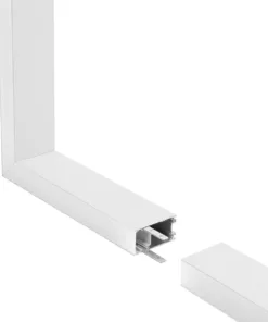 GLOBOSTAR® ALP-CORNER-SIDE90 LUMILINE 61766 Επιφανειακό / Κρεμαστό Προφίλ Αλουμινίου Γωνία με Λευκό Γαλακτερό Πατητό Κάλυμμα για Ταινίες LED IP20 - Λευκό Ματ - Μ30 x Π3.5 x Υ7cm 12 61766 3
