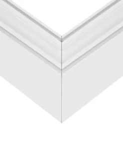 GLOBOSTAR® ALP-CORNER-SIDE90 LUMILINE 61766 Επιφανειακό / Κρεμαστό Προφίλ Αλουμινίου Γωνία με Λευκό Γαλακτερό Πατητό Κάλυμμα για Ταινίες LED IP20 - Λευκό Ματ - Μ30 x Π3.5 x Υ7cm 15 61766 6