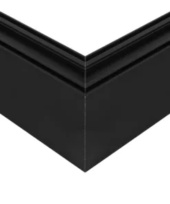 GLOBOSTAR® ALP-CORNER-SIDE90 LUMILINE 61767 Επιφανειακό / Κρεμαστό Προφίλ Αλουμινίου Γωνία με Λευκό Γαλακτερό Πατητό Κάλυμμα για Ταινίες LED IP20 - Μαύρο Ματ - Μ30 x Π3.5 x Υ7cm 15 61767 6