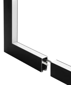 GLOBOSTAR® ALP-CORNER-IN90 LUMILINE 61770 Επιφανειακό / Κρεμαστό Προφίλ Αλουμινίου Γωνία με Λευκό Γαλακτερό Πατητό Κάλυμμα για Ταινίες LED IP20 - Μαύρο Ματ - Μ30 x Π3.5 x Υ7cm 11 61770 3