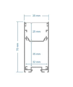 GLOBOSTAR® ALP-CORNER-IN90 LUMILINE 61770 Επιφανειακό / Κρεμαστό Προφίλ Αλουμινίου Γωνία με Λευκό Γαλακτερό Πατητό Κάλυμμα για Ταινίες LED IP20 - Μαύρο Ματ - Μ30 x Π3.5 x Υ7cm 16 61770 8