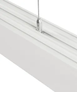 GLOBOSTAR® ALP-LINEAR BRIGHTRAIL 61774-3M Επιφανειακό / Κρεμαστό / Επιτοίχιο Προφίλ Αλουμινίου με Λευκό Γαλακτερό Πατητό Κάλυμμα για Ταινίες LED IP20 - Λευκό Ματ - Μ300 x Π5 x Υ7.5cm 15 61774 5
