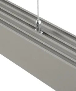 GLOBOSTAR® ALP-LINEAR BRIGHTRAIL 61776-3M Επιφανειακό / Κρεμαστό / Επιτοίχιο Προφίλ Αλουμινίου με Λευκό Γαλακτερό Πατητό Κάλυμμα για Ταινίες LED IP20 - Γκρι Ανθρακί Ματ - Μ300 x Π5 x Υ7.5cm 15 61776 5