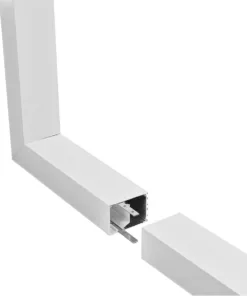 GLOBOSTAR® ALP-CORNER-SIDE90 BRIGHTRAIL 61777 Επιφανειακό / Κρεμαστό Προφίλ Αλουμινίου Γωνία με Λευκό Γαλακτερό Πατητό Κάλυμμα για Ταινίες LED IP20 - Λευκό Ματ - Μ30 x Π5 x Υ7.5cm 12 61777 3