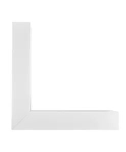 GLOBOSTAR® ALP-CORNER-SIDE90 BRIGHTRAIL 61777 Επιφανειακό / Κρεμαστό Προφίλ Αλουμινίου Γωνία με Λευκό Γαλακτερό Πατητό Κάλυμμα για Ταινίες LED IP20 - Λευκό Ματ - Μ30 x Π5 x Υ7.5cm 16 61777 7