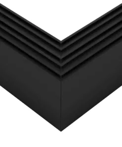 GLOBOSTAR® ALP-CORNER-SIDE90 BRIGHTRAIL 61778 Επιφανειακό / Κρεμαστό Προφίλ Αλουμινίου Γωνία με Λευκό Γαλακτερό Πατητό Κάλυμμα για Ταινίες LED IP20 - Μαύρο Ματ - Μ30 x Π5 x Υ7.5cm 15 61778 6