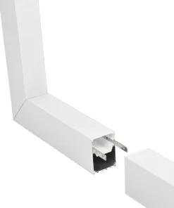 GLOBOSTAR® ALP-CORNER-IN90 BRIGHTRAIL 61780 Επιφανειακό / Κρεμαστό Προφίλ Αλουμινίου Γωνία με Λευκό Γαλακτερό Πατητό Κάλυμμα για Ταινίες LED IP20 - Λευκό Ματ - Μ30 x Π5 x Υ7.5cm 11 61780 3