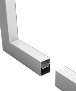 Alternative view of GLOBOSTAR® ALP-CORNER-IN90 BRIGHTRAIL 61782 Επιφανειακό / Κρεμαστό Προφίλ Αλουμινίου Γωνία με Λευκό Γαλακτερό Πατητό Κάλυμμα για Ταινίες LED IP20 - Γκρι Ανθρακί Ματ - Μ30 x Π5 x Υ7.5cm