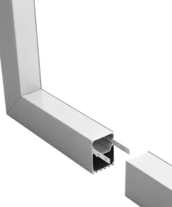 GLOBOSTAR® ALP-CORNER-IN90 BRIGHTRAIL 61782 Επιφανειακό / Κρεμαστό Προφίλ Αλουμινίου Γωνία με Λευκό Γαλακτερό Πατητό Κάλυμμα για Ταινίες LED IP20 - Γκρι Ανθρακί Ματ - Μ30 x Π5 x Υ7.5cm 11 61782 3