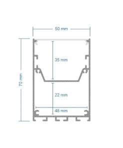 GLOBOSTAR® ALP-CORNER-IN90 BRIGHTRAIL 61782 Επιφανειακό / Κρεμαστό Προφίλ Αλουμινίου Γωνία με Λευκό Γαλακτερό Πατητό Κάλυμμα για Ταινίες LED IP20 - Γκρι Ανθρακί Ματ - Μ30 x Π5 x Υ7.5cm 16 61782 8