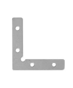 GloboStar® GLOBOSTAR® BRIGHTRAIL 61784 Σύνδεσμος Γ Επέκτασης Προφίλ Αλουμινίου - Ασημί - Μ4.8 x Π1 x Υ4.8cm