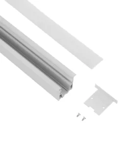 GLOBOSTAR® ALP-LINEAR RECESSA 61785-3M Χωνευτό Προφίλ Αλουμινίου με Λευκό Γαλακτερό Πατητό Κάλυμμα για Ταινίες LED IP20 - Λεικό Ματ - Μ300 x Π3.5 x Υ4cm 8 61785 3
