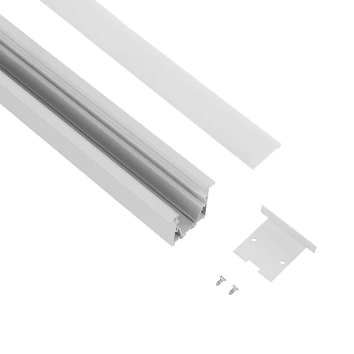 GLOBOSTAR® ALP-LINEAR RECESSA 61785-3M Χωνευτό Προφίλ Αλουμινίου με Λευκό Γαλακτερό Πατητό Κάλυμμα για Ταινίες LED IP20 - Λεικό Ματ - Μ300 x Π3.5 x Υ4cm 3 GLOBOSTAR® ALP-LINEAR RECESSA 61785-3M Χωνευτό Προφίλ Αλουμινίου με Λευκό Γαλακτερό Πατητό Κάλυμμα για Ταινίες LED IP20 - Λεικό Ματ - Μ300 x Π3.5 x Υ4cm - Image 2