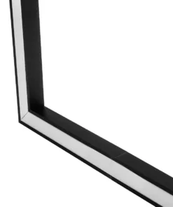 GLOBOSTAR® ALP-CORNER-SIDE90 RECESSA 61789 Χωνευτό Προφίλ Αλουμινίου Γωνία με Λευκό Γαλακτερό Πατητό Κάλυμμα για Ταινίες LED IP20 - Μαύρο Ματ - Μ30 x Π3.5 x Υ4cm 13 61789 4