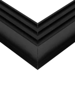 GLOBOSTAR® ALP-CORNER-SIDE90 RECESSA 61789 Χωνευτό Προφίλ Αλουμινίου Γωνία με Λευκό Γαλακτερό Πατητό Κάλυμμα για Ταινίες LED IP20 - Μαύρο Ματ - Μ30 x Π3.5 x Υ4cm 14 61789 5