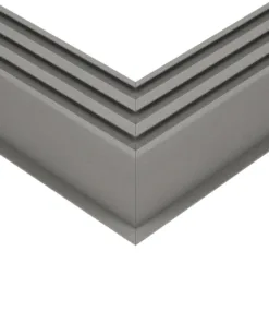 GLOBOSTAR® ALP-CORNER-SIDE90 RECESSA 61790 Χωνευτό Προφίλ Αλουμινίου Γωνία με Λευκό Γαλακτερό Πατητό Κάλυμμα για Ταινίες LED IP20 - Γκρι Ανθρακί Ματ - Μ30 x Π3.5 x Υ4cm 14 61790 5