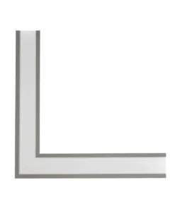 GLOBOSTAR® ALP-CORNER-SIDE90 RECESSA 61790 Χωνευτό Προφίλ Αλουμινίου Γωνία με Λευκό Γαλακτερό Πατητό Κάλυμμα για Ταινίες LED IP20 - Γκρι Ανθρακί Ματ - Μ30 x Π3.5 x Υ4cm 16 61790 7