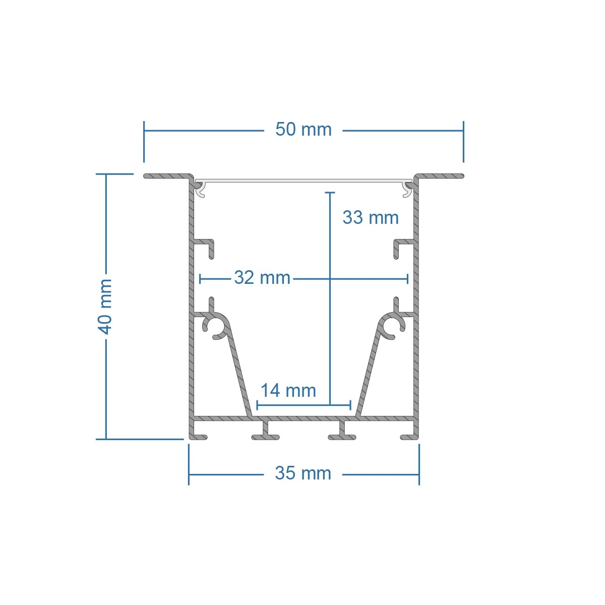 GLOBOSTAR® ALP-CORNER-SIDE90 RECESSA 61790 Χωνευτό Προφίλ Αλουμινίου Γωνία με Λευκό Γαλακτερό Πατητό Κάλυμμα για Ταινίες LED IP20 - Γκρι Ανθρακί Ματ - Μ30 x Π3.5 x Υ4cm 10 GLOBOSTAR® ALP-CORNER-SIDE90 RECESSA 61790 Χωνευτό Προφίλ Αλουμινίου Γωνία με Λευκό Γαλακτερό Πατητό Κάλυμμα για Ταινίες LED IP20 - Γκρι Ανθρακί Ματ - Μ30 x Π3.5 x Υ4cm - Image 9