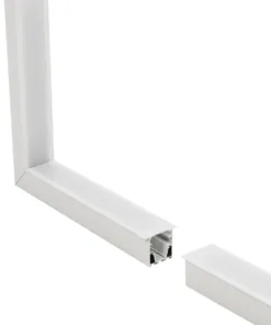 Alternative view of GLOBOSTAR® ALP-CORNER-IN90 RECESSA 61791 Χωνευτό Προφίλ Αλουμινίου Γωνία με Λευκό Γαλακτερό Πατητό Κάλυμμα για Ταινίες LED IP20 - Λευκό Ματ - Μ30 x Π3.5 x Υ4cm