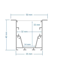 GLOBOSTAR® ALP-CORNER-IN90 RECESSA 61793 Χωνευτό Προφίλ Αλουμινίου Γωνία με Λευκό Γαλακτερό Πατητό Κάλυμμα για Ταινίες LED IP20 - Γκρι Ανθρακί Ματ - Μ30 x Π3.5 x Υ4cm 16 61793 9