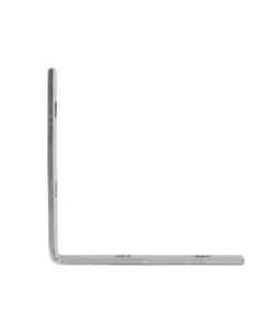 GloboStar® GLOBOSTAR® BRIGHTRAIL 61795 Σύνδεσμος Γ Επέκτασης Προφίλ Αλουμινίου - Ασημί - Μ4.8 x Π1 x Υ4.8cm