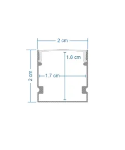 GLOBOSTAR® ALP-LINEAR GLOWTRACK 61798-3M Επιφανειακό Προφίλ Αλουμινίου με Λευκό Γαλακτερό Πατητό Κάλυμμα για Ταινίες LED IP20 - Γκρι Ανθρακί Ματ - Μ300 x Π2 x Υ2cm - Πακέτο 5 Τεμαχίων 12 61798 6