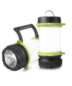 GloboStar® GloboStar® 69936 Φορητός Φακός Χειρός Κάμπινγκ LED Osram 10W με Επαναφορτιζόμενη Μπαταρία 2600mAh & Καλώδιο Φόρτισης USB - CCT - Θερμό Λευκό 2700K - Φυσικό Λευκό 4500K - Ψυχρό Λευκό 6000K & Κόκκινο - Φ10 x Υ17cm