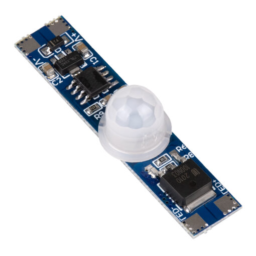 GloboStar® GLOBOSTAR® SENSORA 70697 Ανιχνευτής PIR / Αισθητήρας Κίνησης Ειδικός για Προφίλ Αλουμινίου 180° DC 5-24V 6A 144W Max IP20 - Μ4.9 x Π1 x Υ1.2cm - 2 Χρόνια Εγγύηση