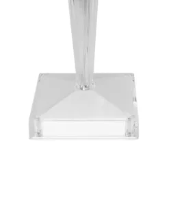 GLOBOSTAR® CRYSTAL 62042 Μοντέρνο Επιτραπέζιο Φωτιστικό Πορτατίφ LED 1W 100lm 360° DC 5V USB-C με Επαναφορτιζόμενη Μπαταρία Li-ion 3.7V 1600mAh IP44 Πολύχρωμο RGBW με Χειριστήριο Dimmable - Sanan SMD Chip - Διάφανο - Μ11.5 x Π11.5 x Υ25.5cm - 3 Χρόνια Εγγύηση 18 62042 7