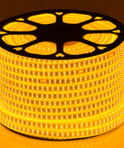 GloboStar® GloboStar® 70513 Wide Ταινία Διπλής Σειράς Epistar LED SMD 2835 1m 24W/m 180LED/m 3144lm/m 120° DC 230V Αδιάβροχη IP68 Ultra Θερμό Λευκό 2200K Dimmable