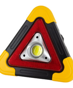GloboStar® GloboStar® 79080 Φορητό Επαναφορτιζόμενο Τρίγωνο Ασφαλείας - Προβολέας Εργασίας LED COB 15W 1500lm με Ενσωματωμένη Μπαταρία 1200mAh & Φωτοβολταϊκό Πάνελ - 5 Light Modes & Power Bank με Καλώδιο Φόρτισης USB Αδιάβροχο IP54 Ψυχρό Λευκό 6000K
