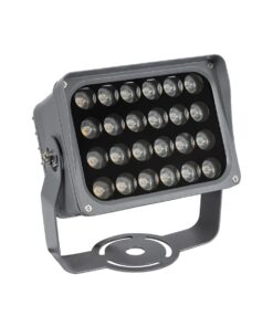 GloboStar® GLOBOSTAR® FLOOD-XENA 90128 Προβολέας Σποτ Wall Washer LED 24W 2640lm 10° AC 220-240V Αδιάβροχο IP65 Θερμό Λευκό 2700K - Γκρι Ανθρακί - Μ18 x Π13.5 x Υ18cm - 3 Χρόνια Εγγύηση