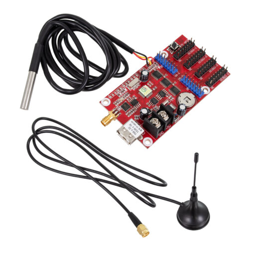 GloboStar® GloboStar® 90388 Ασύρματος Controller WiFi TF-A6UW-4 με Είσοδο USB και Αισθητήρα Θερμοκρασίας με 4 Εξόδους HUB για Μονόχρωμη Κυλιόμενη Πινακίδα LED