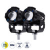 GloboStar® GloboStar® 82236 Ζευγάρι 2 x Προβολάκια Μοτοσυκλέτας TRANSFORMER 60W 6000lm 10° DC 12-80V Αδιάβροχα IP67 Κίτρινο & Ψυχρό Λευκό 6000K