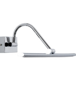 GLOBOSTAR® MIRA 60434 Μοντέρνο Φωτιστικό Τοίχου - Απλίκα Καθρέπτη Μπάνιου LED 12W 1400lm 120° AC 220-240V IP20 Φυσικό Λευκό 4500K - Bridgelux SMD Chip - Νίκελ Χρώμιο - Μ60 x Π20 x Υ13cm - 3 Χρόνια Εγγύηση 13 63e165 60434 3