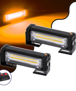 GloboStar® GloboStar® 85027 PRO Series ΣΕΤ 2 x Μπάρες Σήμανσης Οχήματος Οδικής Βοήθείας για Αυτοκίνητα & Φορτηγά 13 Προγραμμάτων Φωτισμού LED CREE CXB COB 8W DC 10-30V Αδιάβροχο IP65 Πορτοκαλί