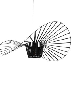 GloboStar® GLOBOSTAR® LUMINOVA 61466 Μοντέρνο Κρεμαστό Φωτιστικό Οροφής με Ντουί 1 x E27 AC 220-240V IP20 - Μαύρο - Μ80 x Π80 x Υ30cm