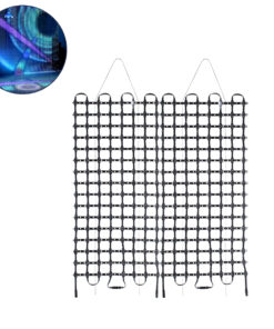 GloboStar® GloboStar® 90142 Digital Pixel Addressable Facade Soft Net Panel - Ψηφιακό Εύκαμπτο Δίχτυ Πάνελ Πρόσοψης Κτιρίων LED SMD 3535 192W/m2 256LED/m2 256PIXEL/m2 SPI/TTL Protocol IC UCS512B 11520lm/m2 120° DC 12V IP67 RGB - Μαύρο Σώμα - Μ100 x Π100 x Υ1.7cm