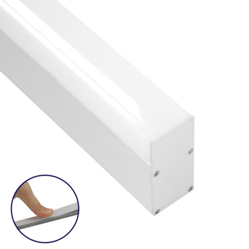 GloboStar® GloboStar® SURFACEPENDANT-PROFILE 70831-3M Προφίλ Αλουμινίου - Βάση & Ψύκτρα Ταινίας LED με Λευκό Γαλακτερό Κάλυμμα - Επιφανειακή & Κρεμαστή Χρήση - Πατητό Κάλυμμα - Λευκό - 3 Μέτρα - Μ300 x Π3.5 x Υ7.4cm