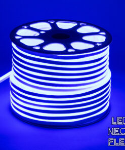 GloboStar® GloboStar® 70575 OVALE 120° Degree Neon Flex Epistar LED SMD 2835 1m 12W/m 120LED/m 840lm/m 120° DC 230V Αδιάβροχη IP68 Μπλε Dimmable
