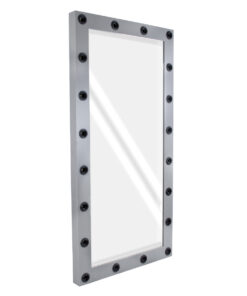 GloboStar® MAKEUP MIRROR-160x80-6 Μοντέρνος Καθρέπτης Μακιγιάζ με Πλαίσιο Φυσικού Ξύλου με Διακόπτη On/Off 20 x E27 AC220-240V - Μ80 x Π7 x Υ160cm - Γκρι Ανθρακί 14 68b867 160x80 5