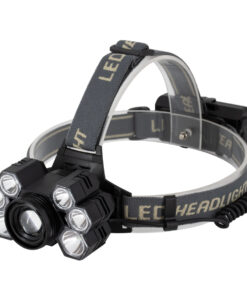 GloboStar® GLOBOSTAR® HEADLAMP 79061 Φακός Κεφαλής LED 30W 3000lm 15~60° DC 5V με USB-C με Επαναφορτιζόμενη Μπαταρία Li-ion 3.7V 2x18650 6000mAh Αδιάβροχο IP54 Ψυχρό Λευκό 6000K - CREE XML2-T6 Chip - Μ9.5 x Π5 x Υ5cm - 2 Χρόνια Εγγύηση