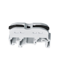 Alternative view of GloboStar® FAST-CONNECT 69901 Μονή Κλέμα Ράγας Ταχείας Σύνδεσης & Διακλάδωσης Καλωδίων για Ηλεκτρολογικούς Πίνακες - 1 x Είσοδος & 1 x Έξοδος με Συμβατή Διατομή Καλωδίων 0.2mm² έως 4mm² - 600V 32A Max - Μ4.5 x Π1 x Υ3.2cm - Γκρι & Μαύρο - Πακέτο 10 Τεμαχίων - 5 Years Warranty