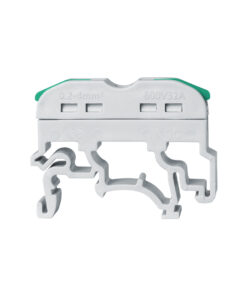 GloboStar® FAST-CONNECT 69902 Μονή Κλέμα Ράγας Ταχείας Σύνδεσης & Διακλάδωσης Καλωδίων για Ηλεκτρολογικούς Πίνακες - 1 x Είσοδος & 1 x Έξοδος με Συμβατή Διατομή Καλωδίων 0.2mm² έως 4mm² - 600V 32A Max - Μ4.5 x Π1 x Υ3.2cm - Γκρι & Πράσινο - Πακέτο 10 Τεμαχίων - 5 Years Warranty 8 69902 3